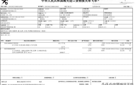 海关进口货物报关单查询系统(海关进口货物报关单)