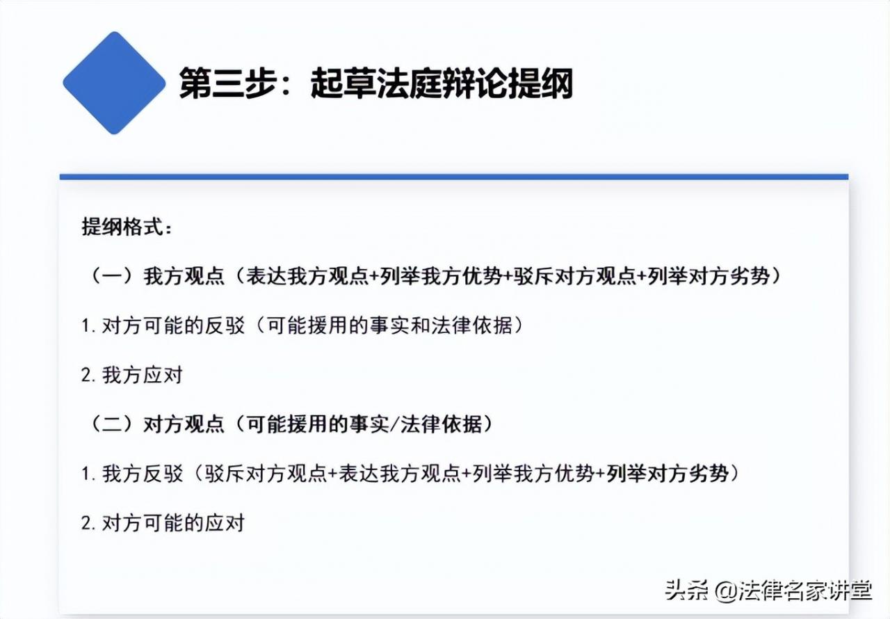 法庭辩论的准备与技巧（干货分享，经验总结）